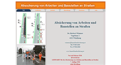 Desktop Screenshot of baustellenabsicherung.at