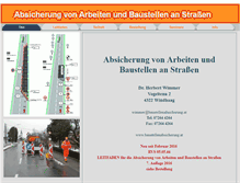 Tablet Screenshot of baustellenabsicherung.at